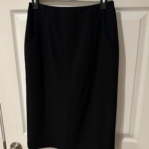 Talbots Classic Black Pencil Skirt